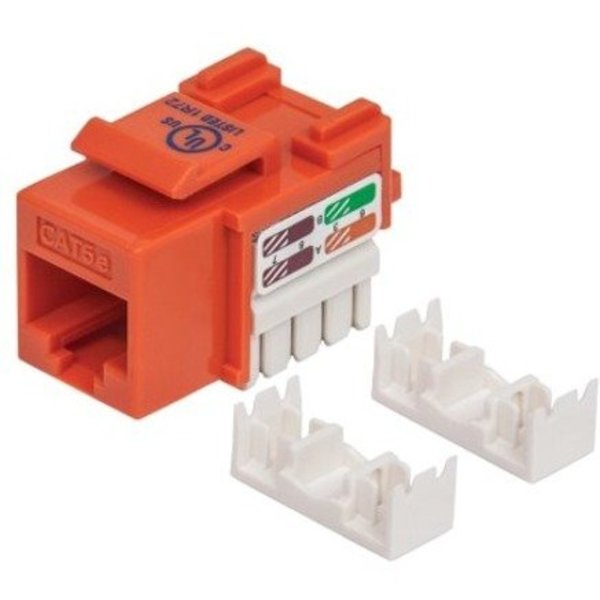 Intellinet Network Solutions Cat5E Orange Keystone Jack Utp 210577